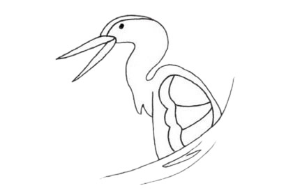 鸕鶿簡筆畫圖片大全作品五