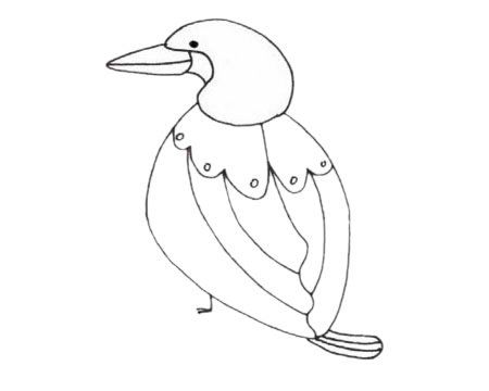 鸕鶿簡筆畫圖片大全作品二