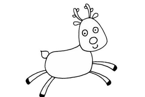鹿簡(jiǎn)筆畫