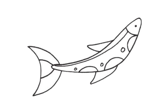 沙丁魚簡筆畫圖片大全作品四