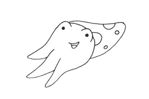 烏賊簡(jiǎn)筆畫圖片
