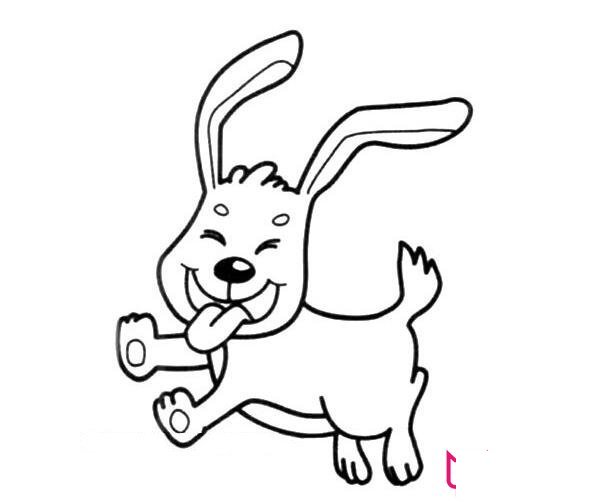 小狗簡(jiǎn)筆畫圖片大全，可愛的小狗怎么畫