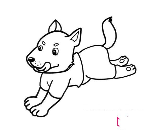 小狗簡(jiǎn)筆畫圖片大全，可愛的小狗怎么畫