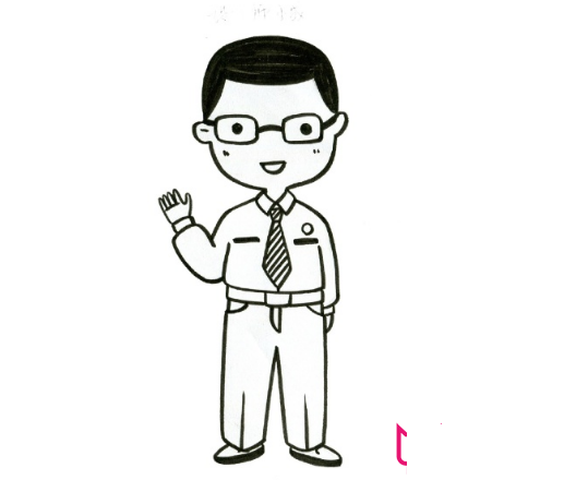 人物簡筆畫,父親簡筆畫