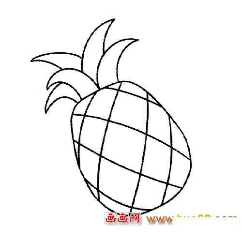 簡筆畫：誘人的菠蘿2