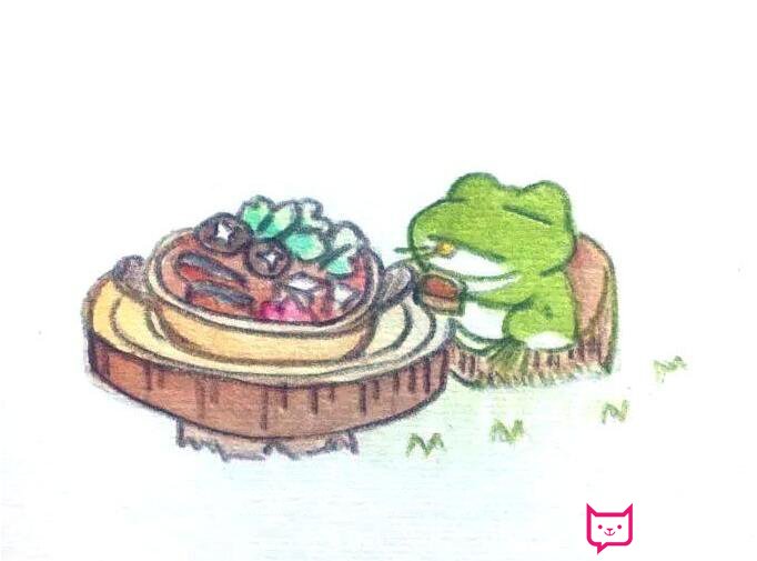 旅行青蛙簡(jiǎn)筆畫(huà)圖片，佛系青蛙怎么畫(huà)