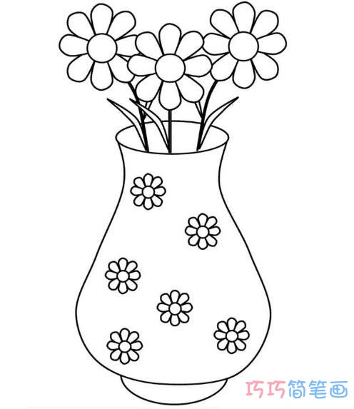 怎么畫(huà)漂亮花瓶畫(huà)法簡(jiǎn)單簡(jiǎn)筆畫(huà)好看
