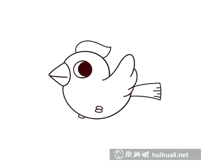 畫小鳥的眼睛