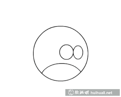 憤怒小鳥簡筆畫步驟2
