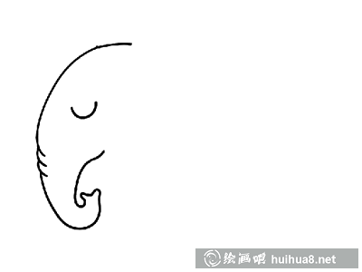 大象鼻子和眼睛