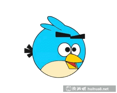 憤怒小鳥簡筆畫步驟8