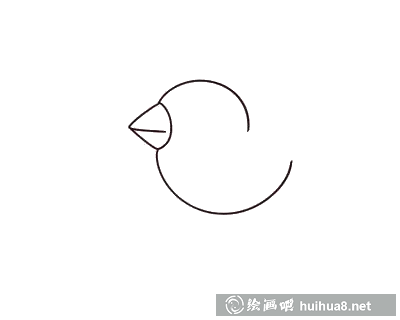 畫小鳥的嘴巴