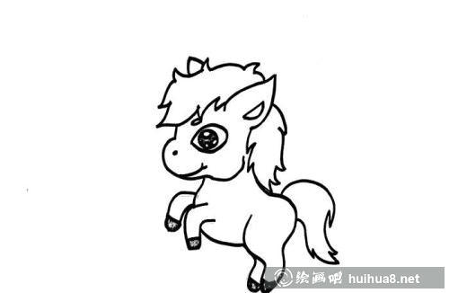 幼兒小馬簡筆畫兒童畫怎么畫 簡單可愛小馬簡筆畫教學畫法